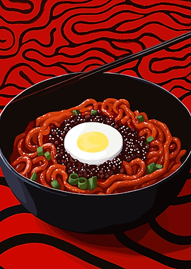 Spicy Noodles with Egg