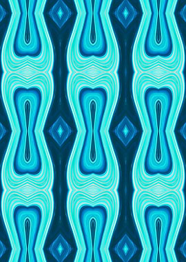 Abstract Blue and Teal Pattern