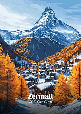 Zermatt Switzerland Mountain Village
