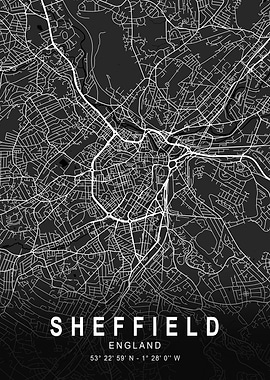 Sheffield Dark Map