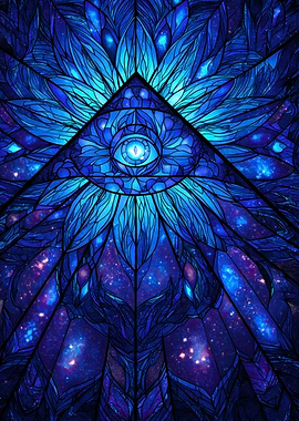 All-Seeing Eye Stained Glass