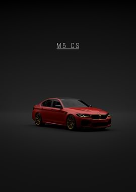 Front BMW M5 CS F90 - Red