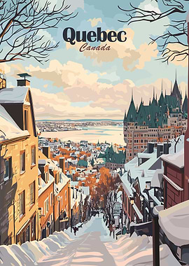 Quebec City Winter View