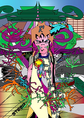 Cyberpunk Anime Character