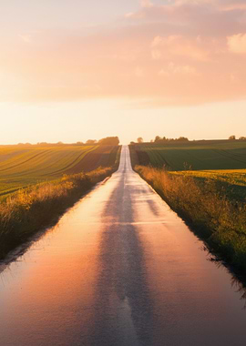 Country Road Sunset