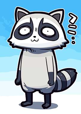 Cute Raccoon Cartoon