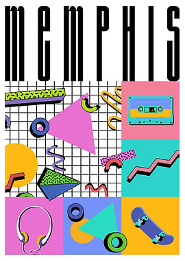 Memphis design Style Print