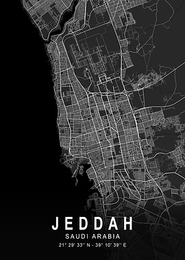 Jeddah Dark Map