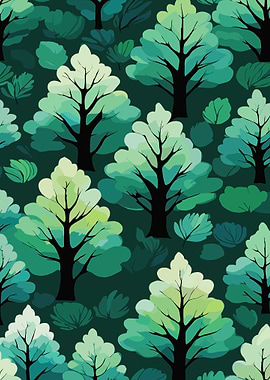 Green Forest Pattern