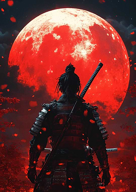 Samurai Under Blood Moon