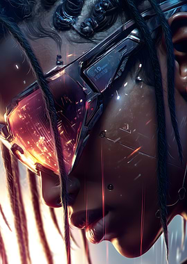 Cyberpunk Woman with Goggles