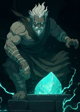 Powerful Warrior with Crystal