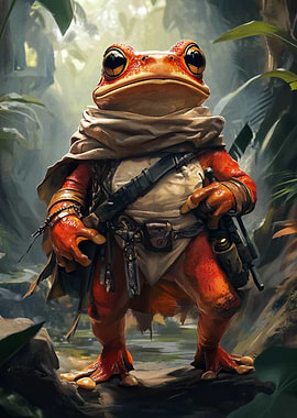 Frog Warrior in Jungle