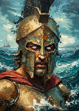 Spartan Warrior Painting