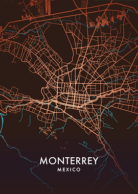 Monterrey City Map