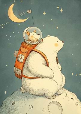 Polar Bear Astronaut