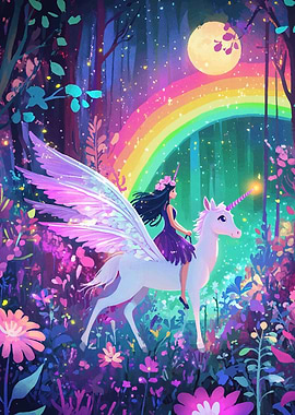 Fairy Riding Unicorn
