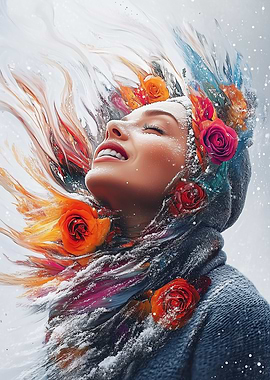 Woman in Winter Wonderland