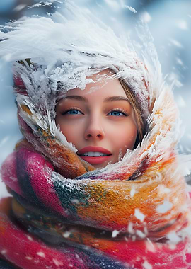 Woman in Winter Wonderland