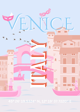Venice, Italy Illustration