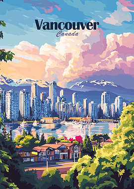 Vancouver Skyline Poster