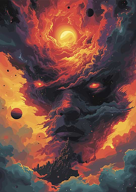 Cosmic Face in Clouds