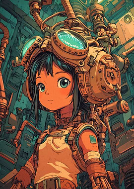 Cyberpunk Girl with Goggles