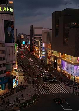 Tokyo Street at Dusk