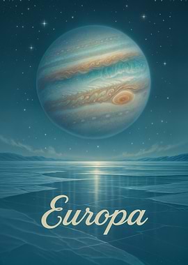 Europa Moon Poster