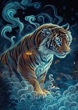 Mystical Tiger Blue Mist