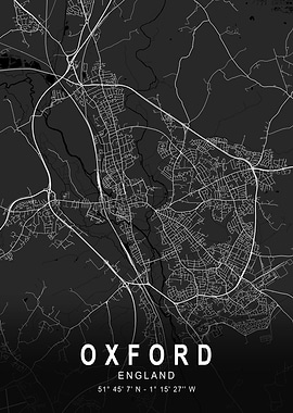 Oxford Dark Map