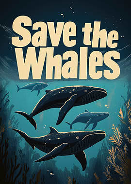 Save the Whales Poster