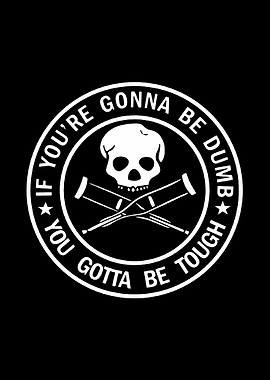 Skull and Crutches Design