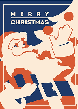 Retro Christmas Santa