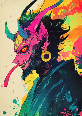 Neon Oni Demon