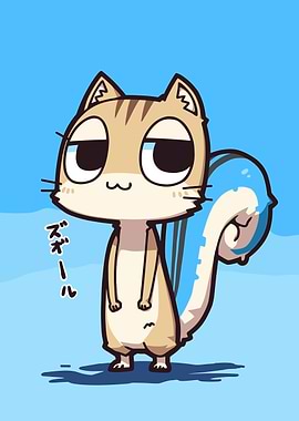 Cute Squirrel Cartoon