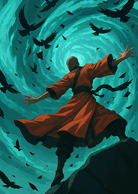 Monk Facing Vortex