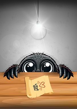 Cute Monster Love Note