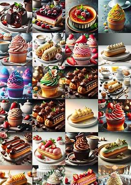 Assortment of Delicious Pastries