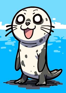 Cute Cartoon Seal
