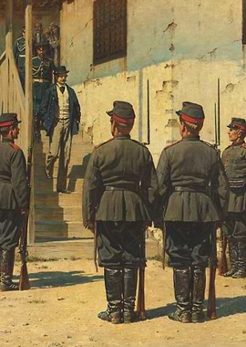 Military Salute Painting