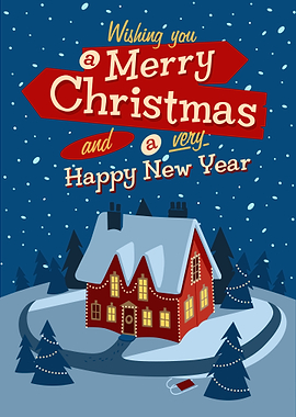 Merry Christmas Greeting Card