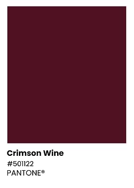 Pantone Crimson Wine Color