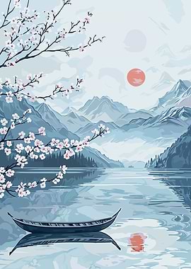 Serene Lake Landscape
