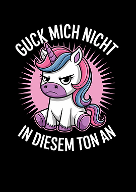 Angry Unicorn Saying