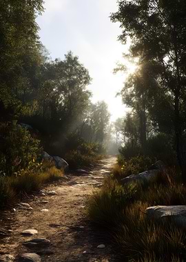 Forest Path at Dawn