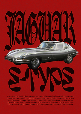 Jaguar E-Type Typography