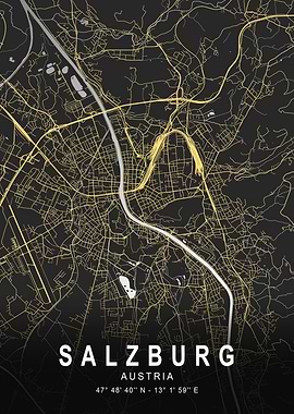 Salzburg Dark Map