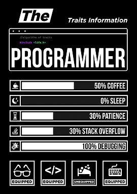 Programmer Traits Infographic