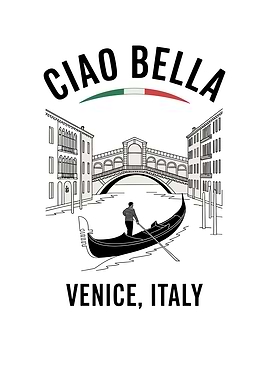 Venice Gondola Illustration